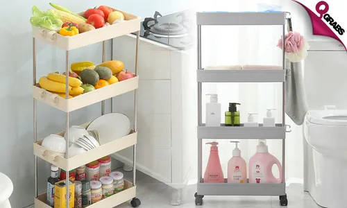 4-Layer Shelf with Wheels!